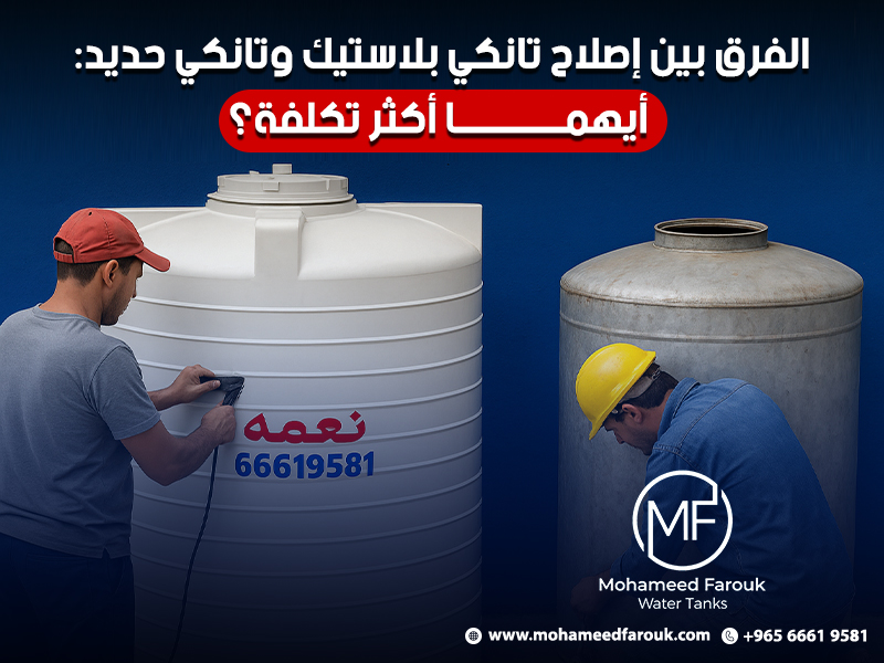 الفرق بين إصلاح تانكي بلاستيك وتانكي حديد: أيهما أكثر تكلفة؟